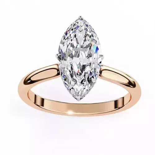 Mono Solitaire Diamond Ring 360 animation renders 3dm stl 