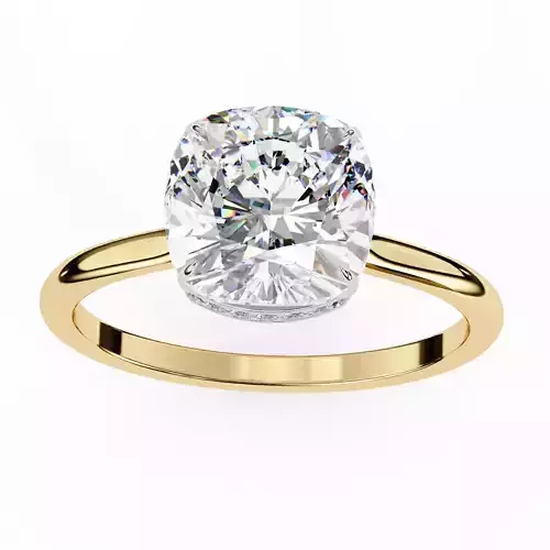 Mono Solitaire Diamond Ring 360 animation renders 3dm stl 