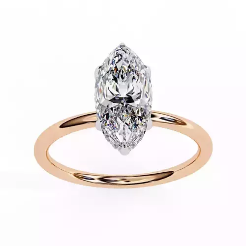 Mono Solitaire Diamond Ring 360 animation renders 3dm stl 