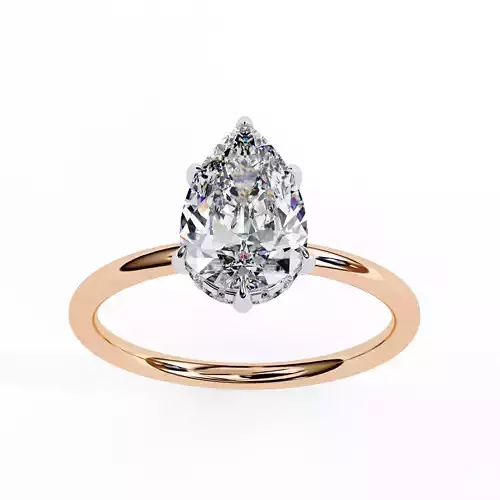 Mono Solitaire Diamond Ring 360 animation renders 3dm stl 