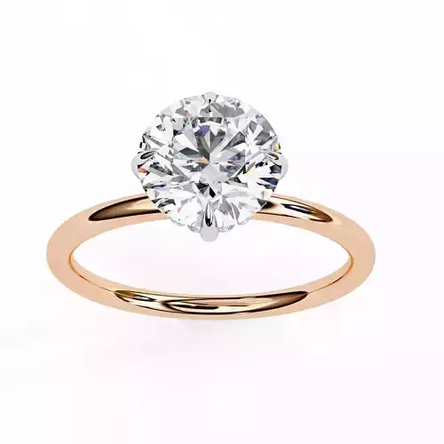 Mono Solitaire Diamond Ring 360 animation renders 3dm stl 