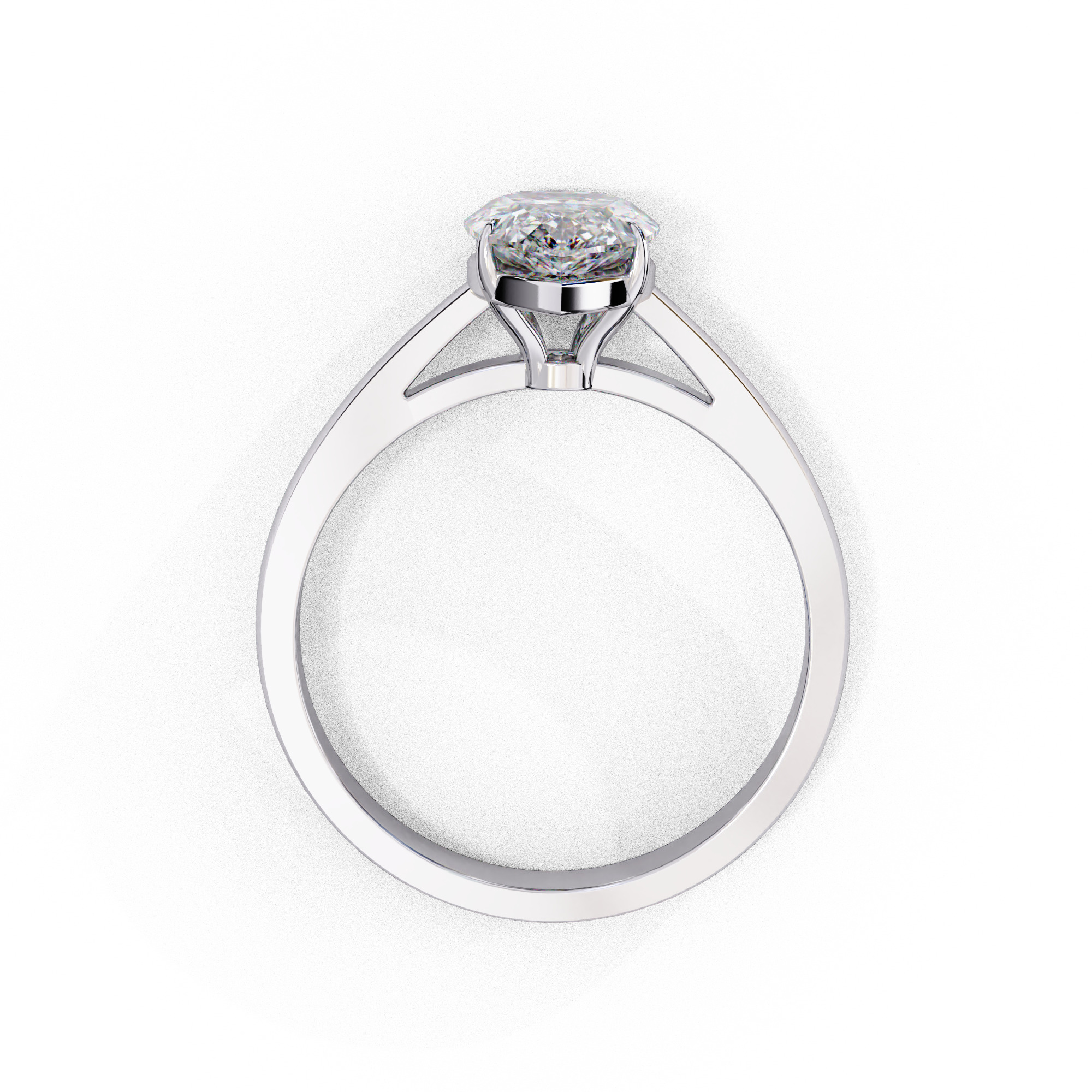 Mono Solitaire Diamond Ring 360 animation renders 3dm stl 3D print model_13