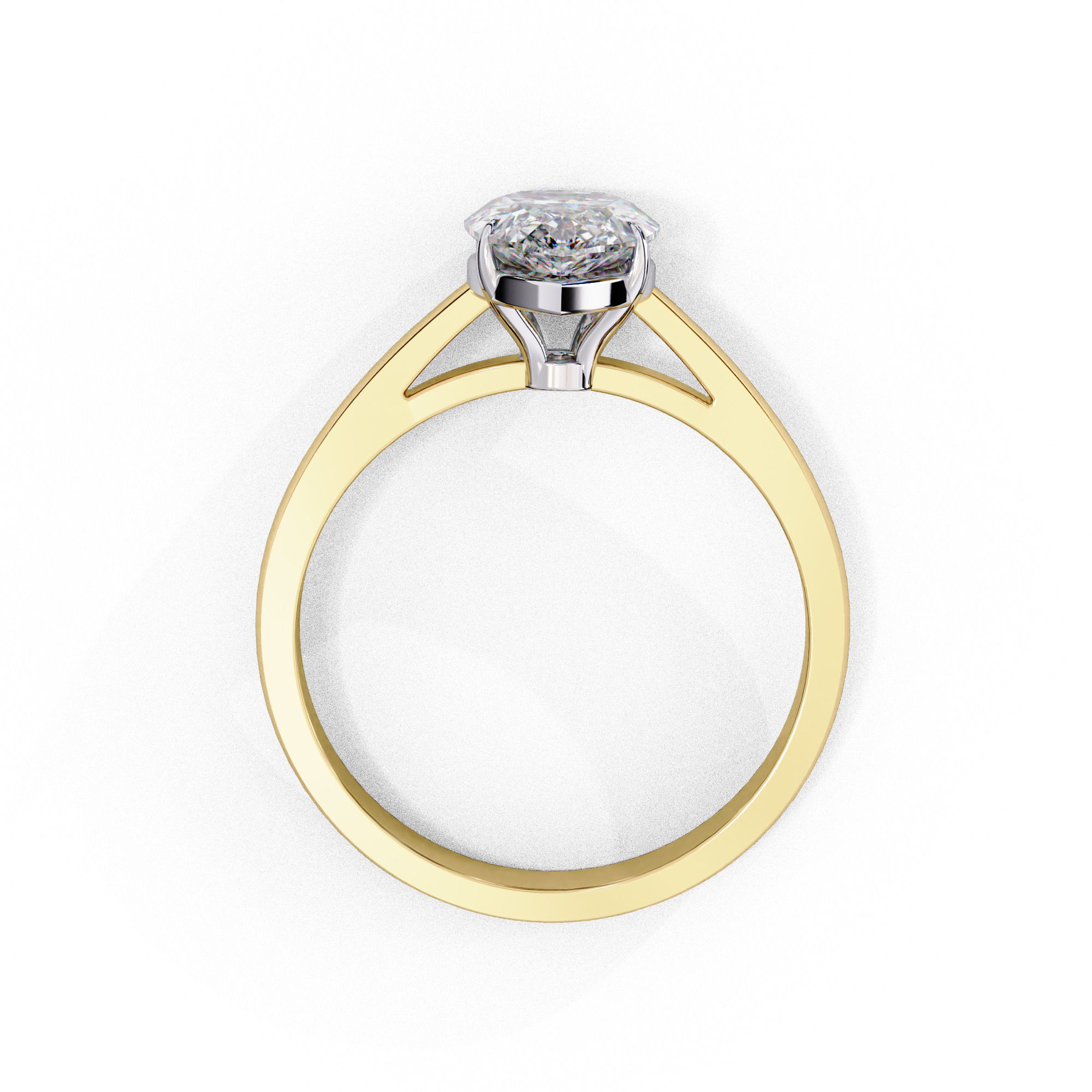 Mono Solitaire Diamond Ring 360 animation renders 3dm stl 3D print model_12