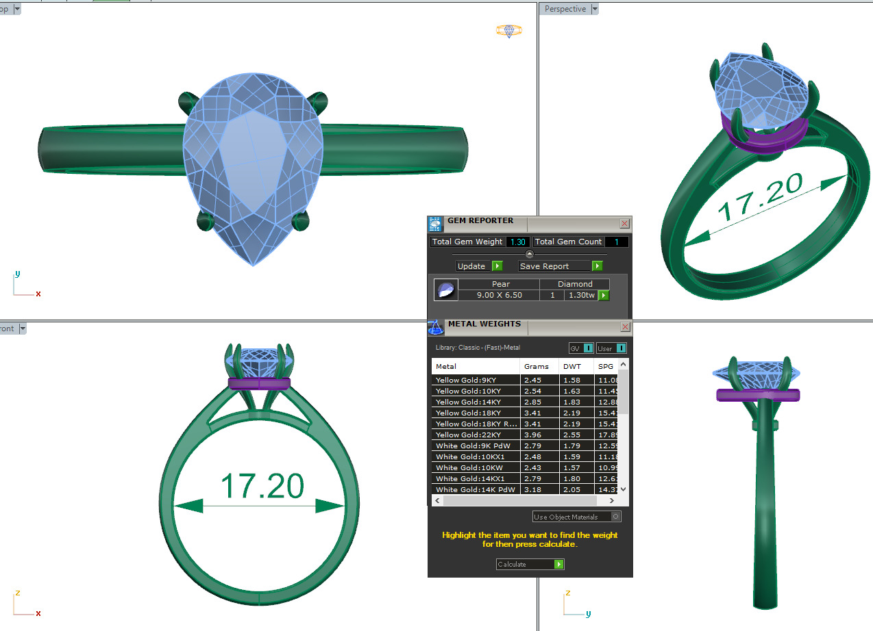 Mono Solitaire Diamond Ring 360 animation renders 3dm stl 3D print model_2