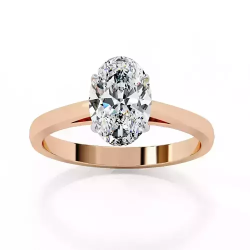 Mono Solitaire Diamond Ring 360 animation renders 3dm stl 
