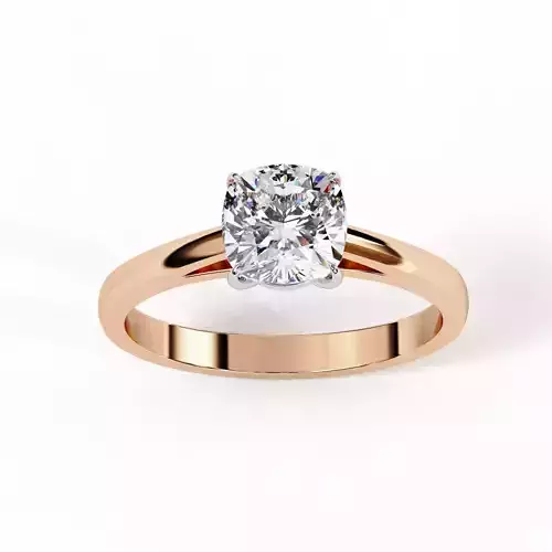Mono Solitaire Diamond Ring 360 animation renders 3dm stl 