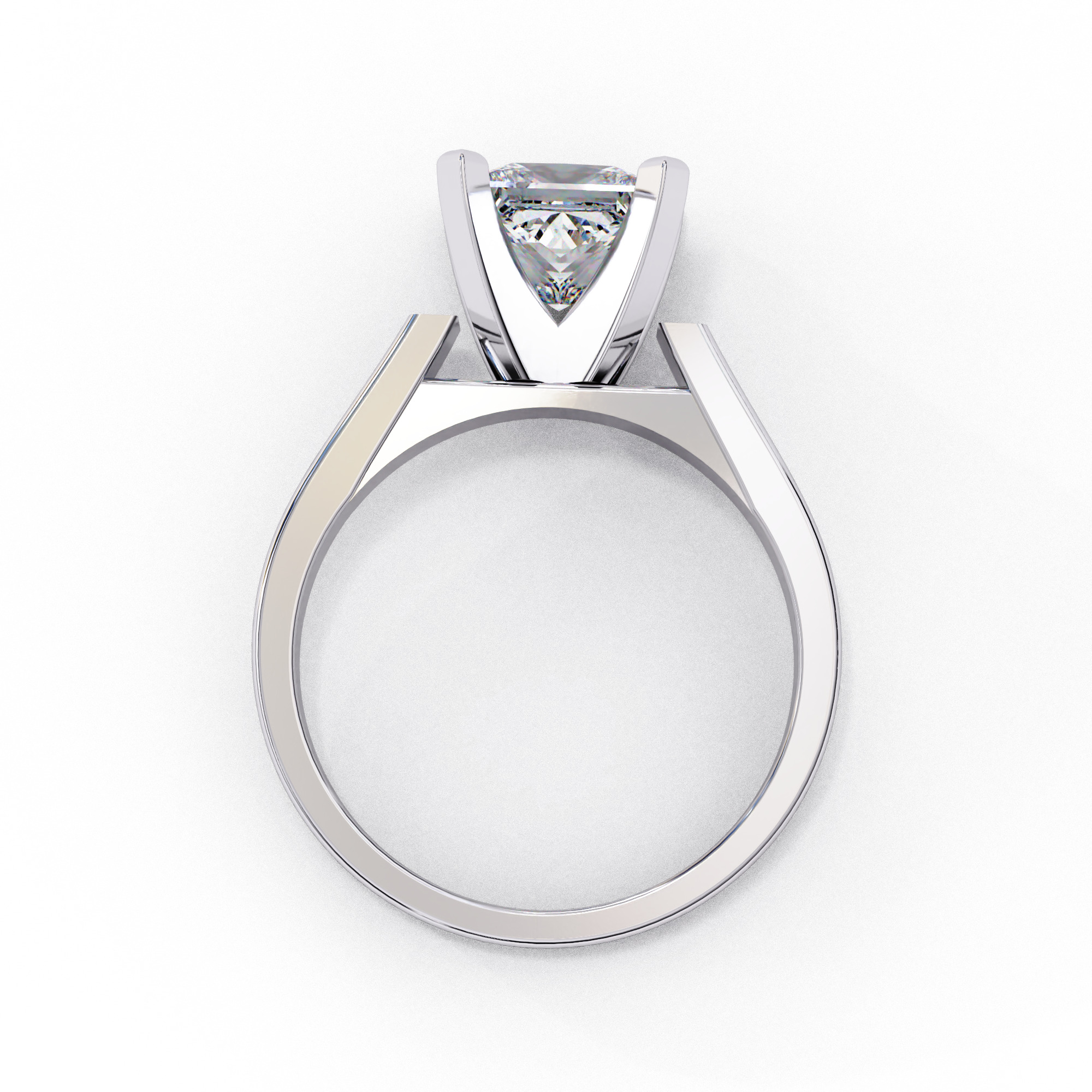 Mono Solitaire Diamond Ring 360 animation renders 3dm stl  3D print model_12