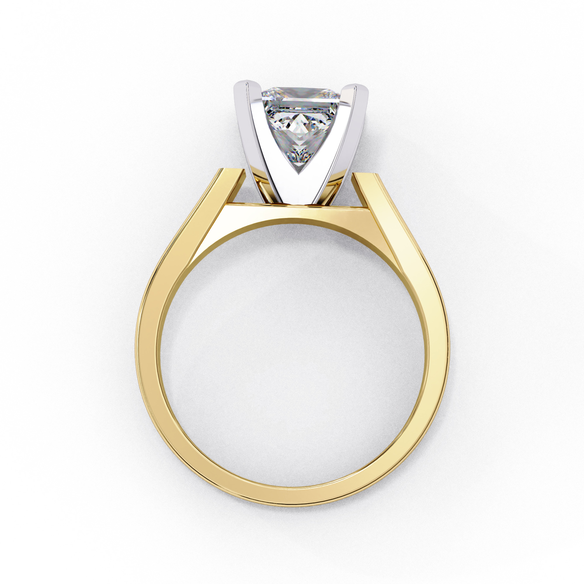 Mono Solitaire Diamond Ring 360 animation renders 3dm stl  3D print model_14