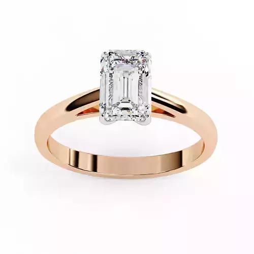 Mono Solitaire Diamond Ring 360 animation renders 3dm stl 