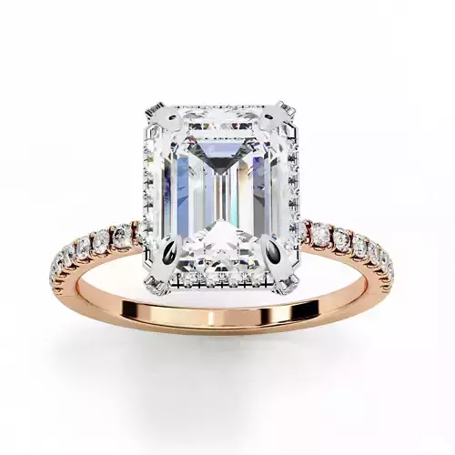 Solitaire Diamond Ring 360 animation renders 3dm stl 