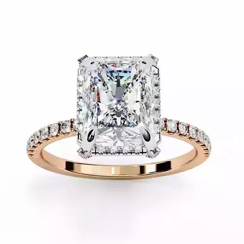 Solitaire Diamond Ring 360 animation renders 3dm stl 