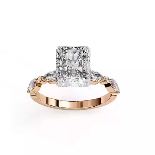 Solitaire Diamond Ring 360 animation renders 3dm stl  3D print model