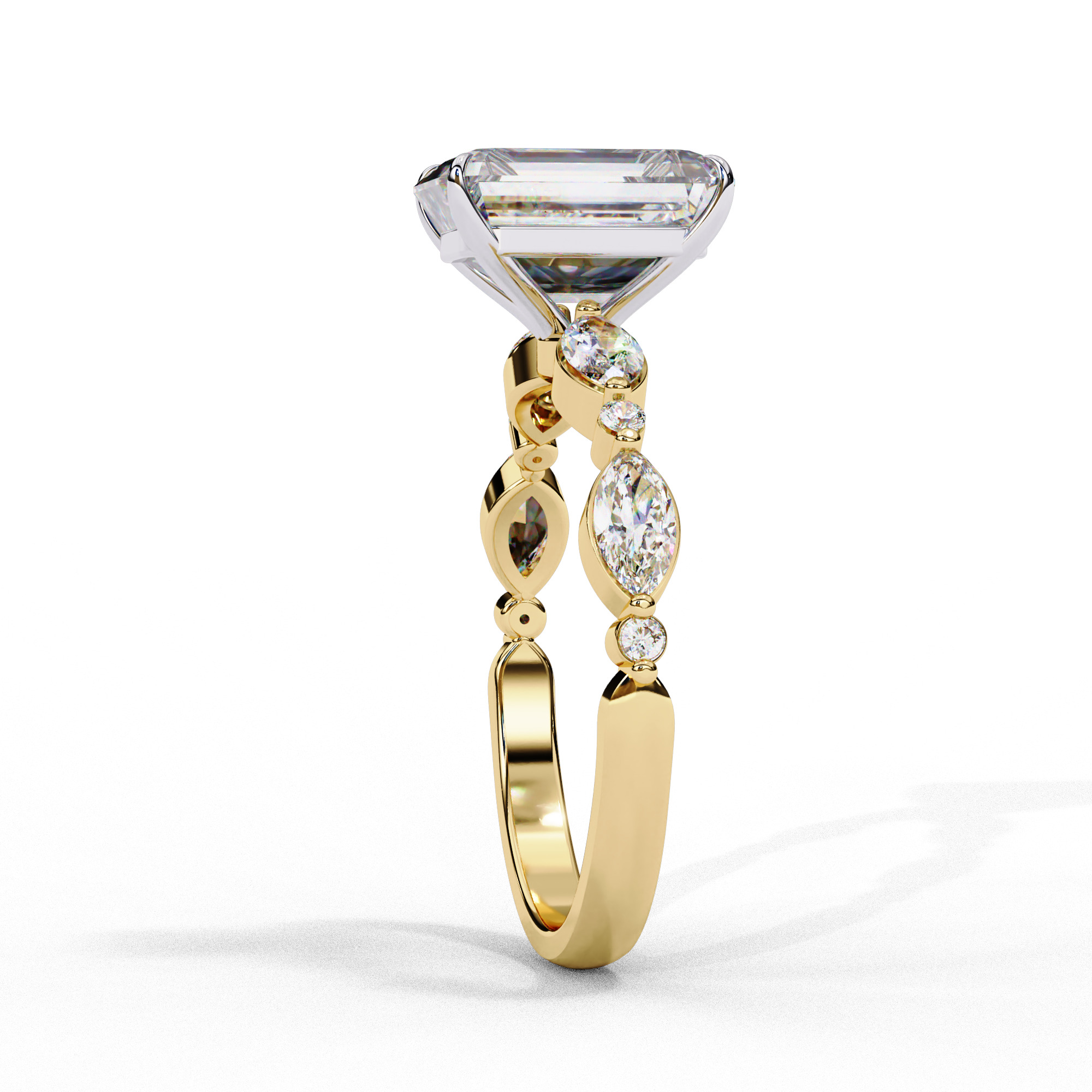 Solitaire Diamond Ring 360 animation renders 3dm stl  3D print model_12