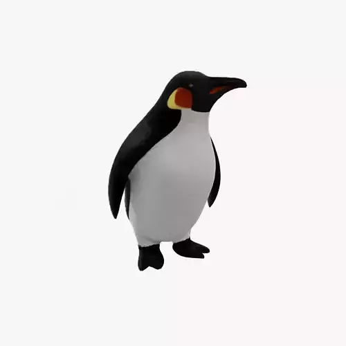 Penguin cartoon 3d model