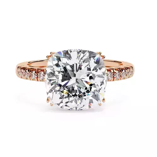  Solitaire Diamond Ring 360 animation renders 3dm stl  3D print model