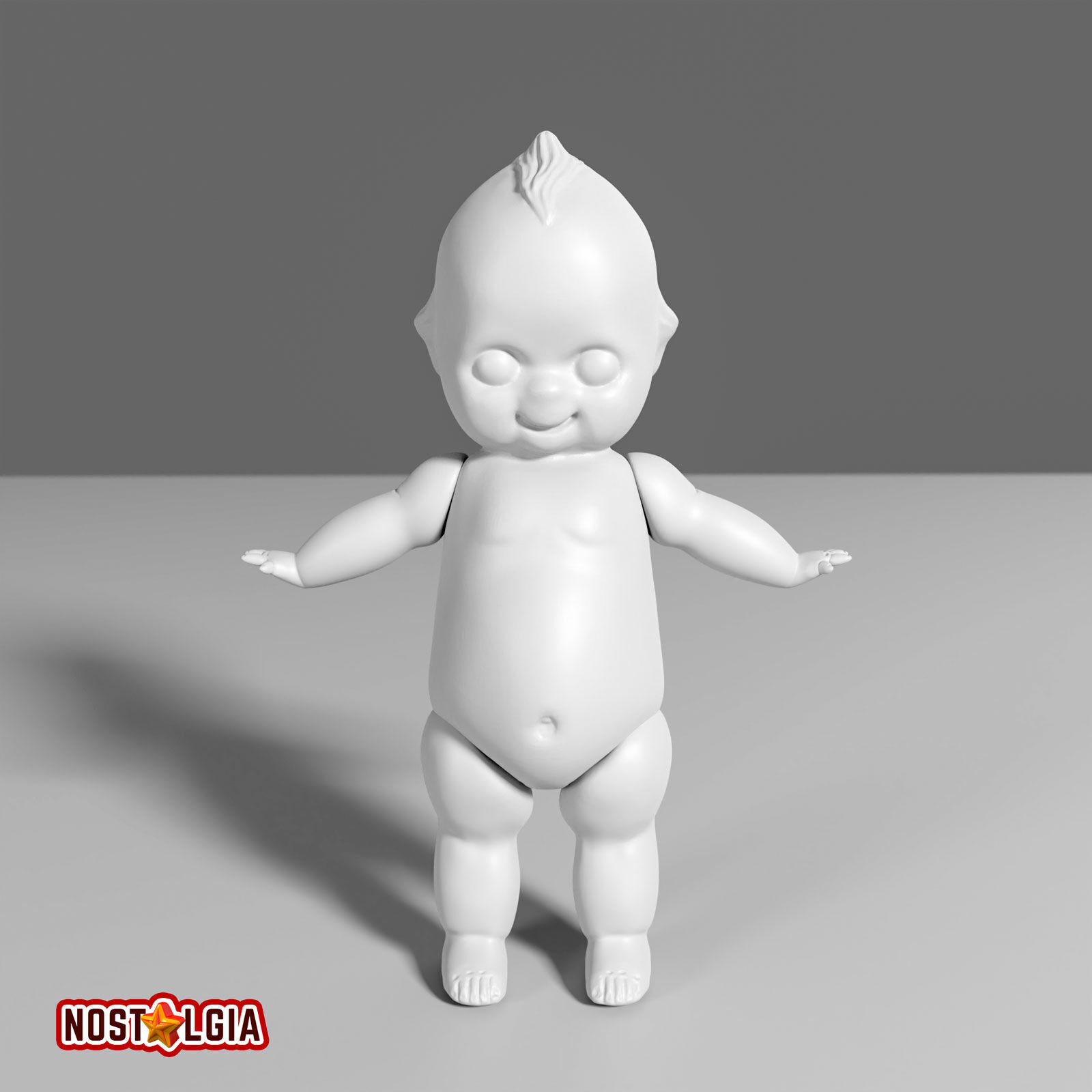 Kewpie American Doll Articulated 3D print model_15
