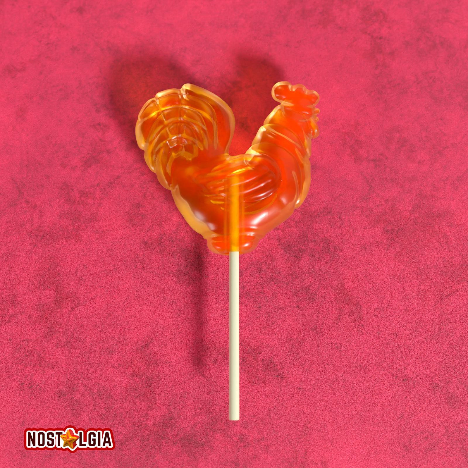 Lollipop Sweet Candy Cockerel and Squirrel 3D print model_5
