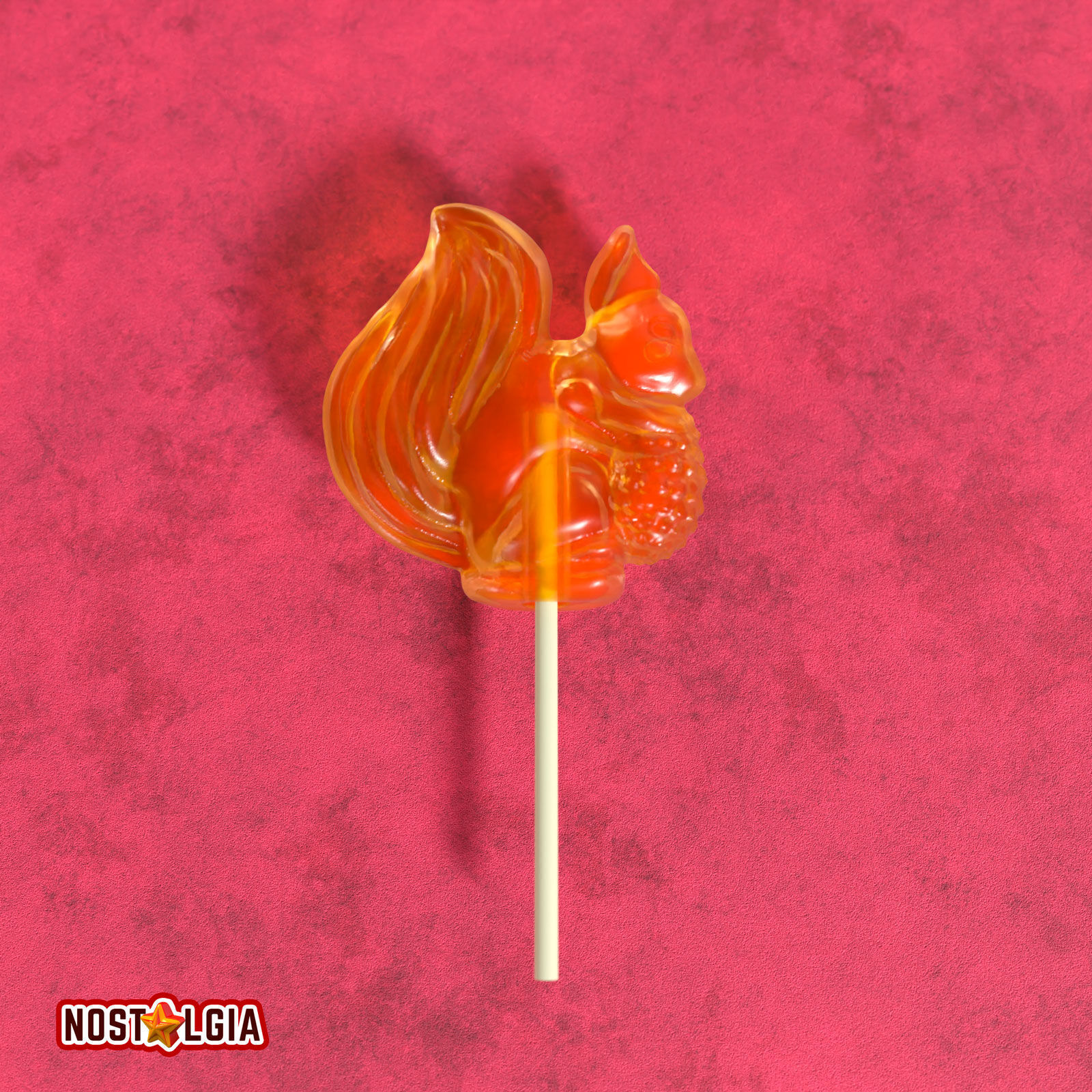 Lollipop Sweet Candy Cockerel and Squirrel 3D print model_4