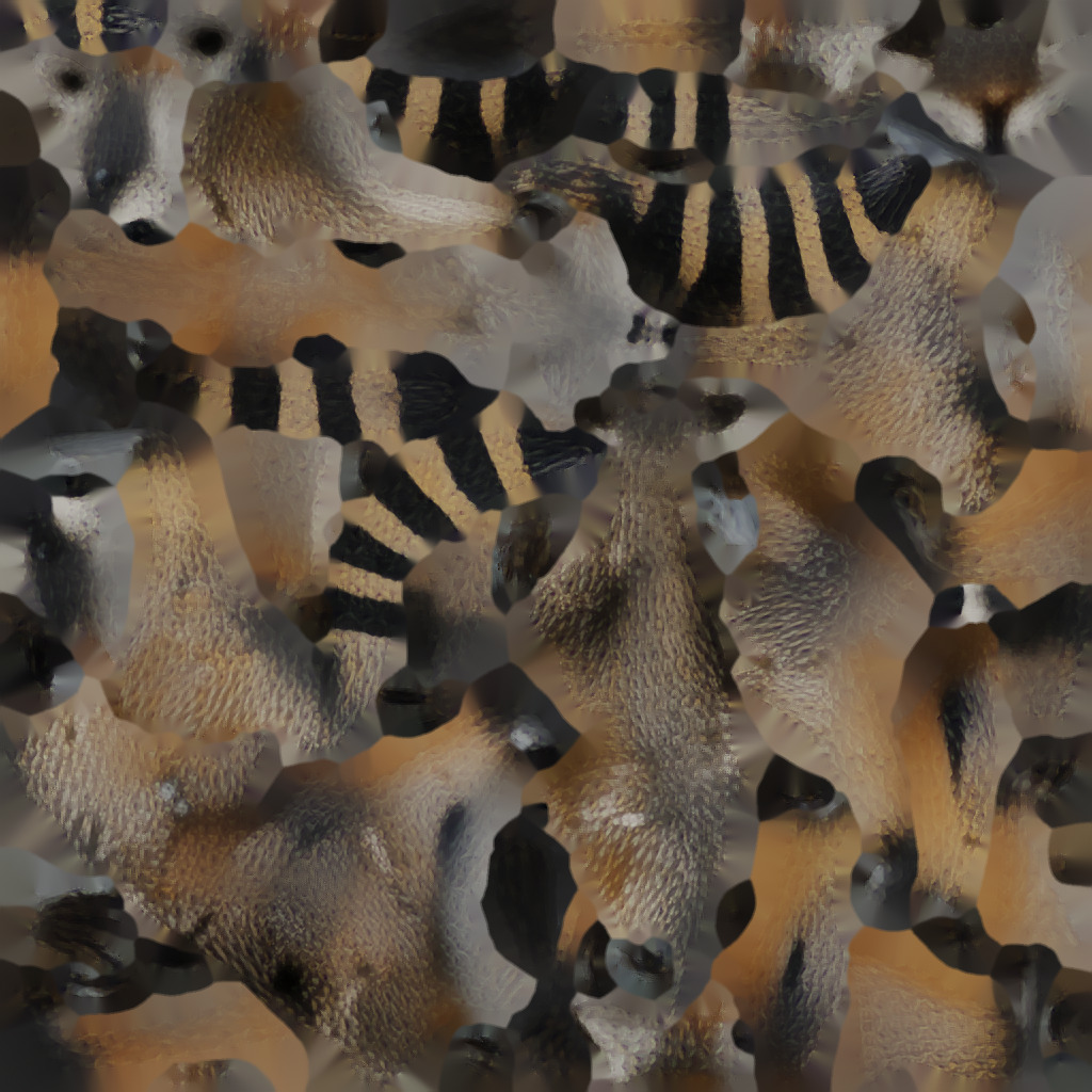 Raccoon cartoon 3d model Low-poly 3D model_6