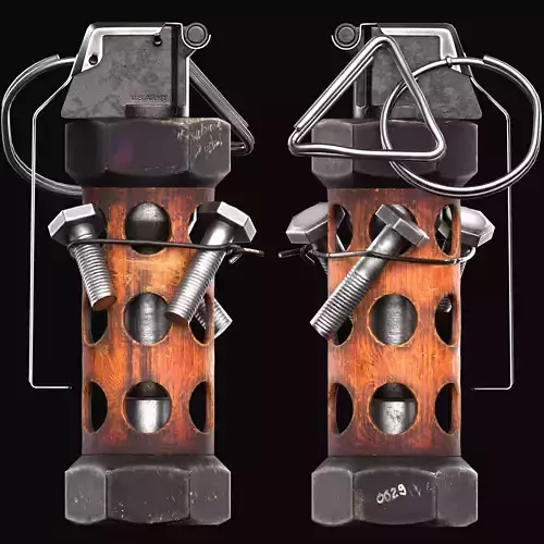 StunGrenade 4K PBR Low-poly 3D model