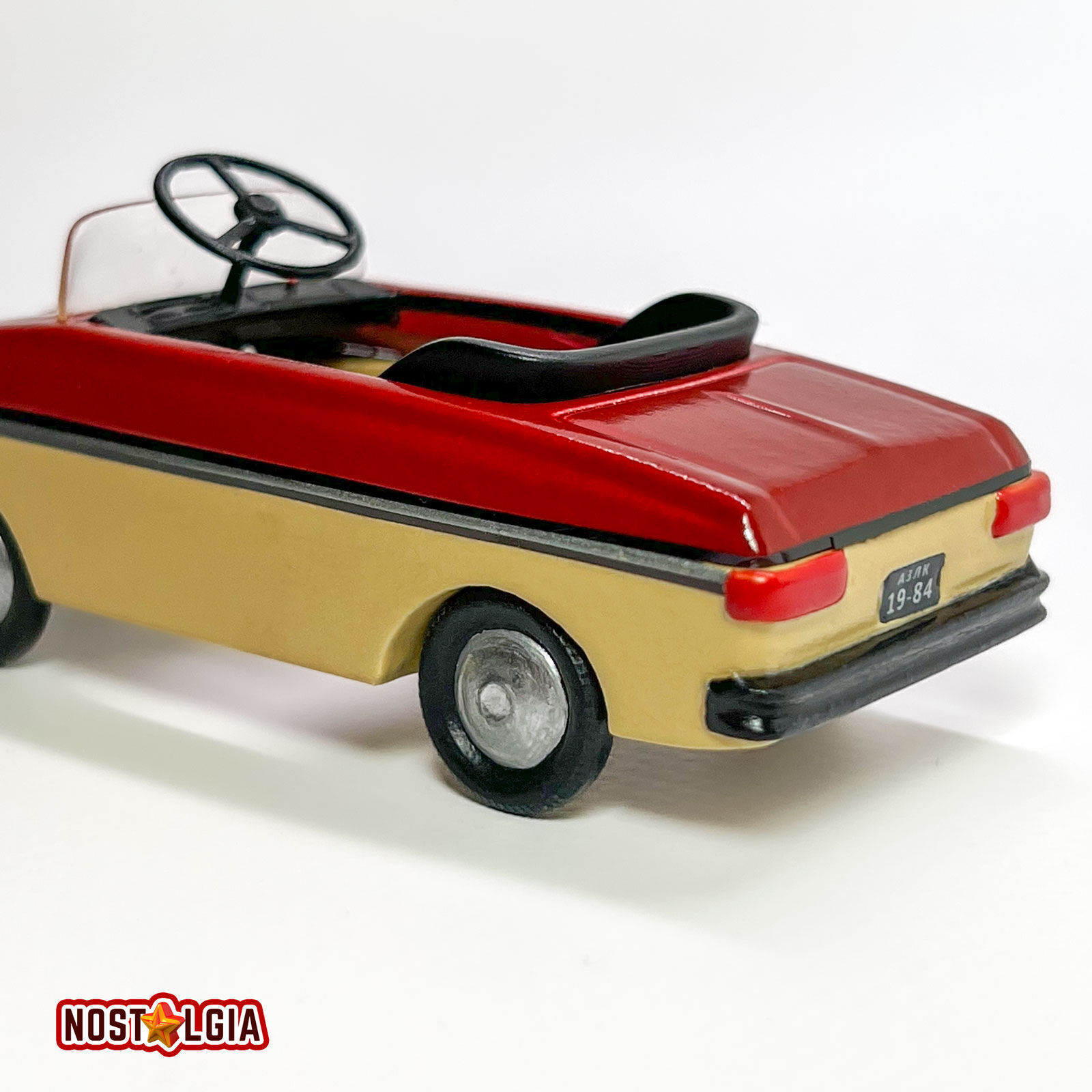 Vintage pedal car Moskvich 3D print model_4