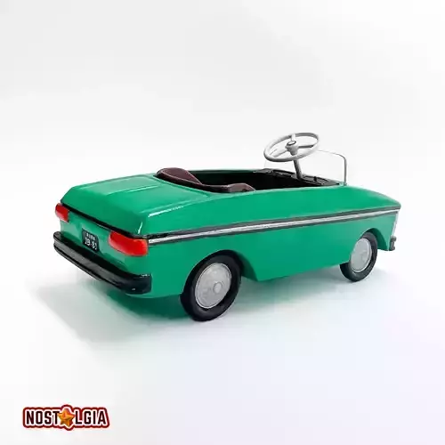 Vintage pedal car Moskvich 3D print model