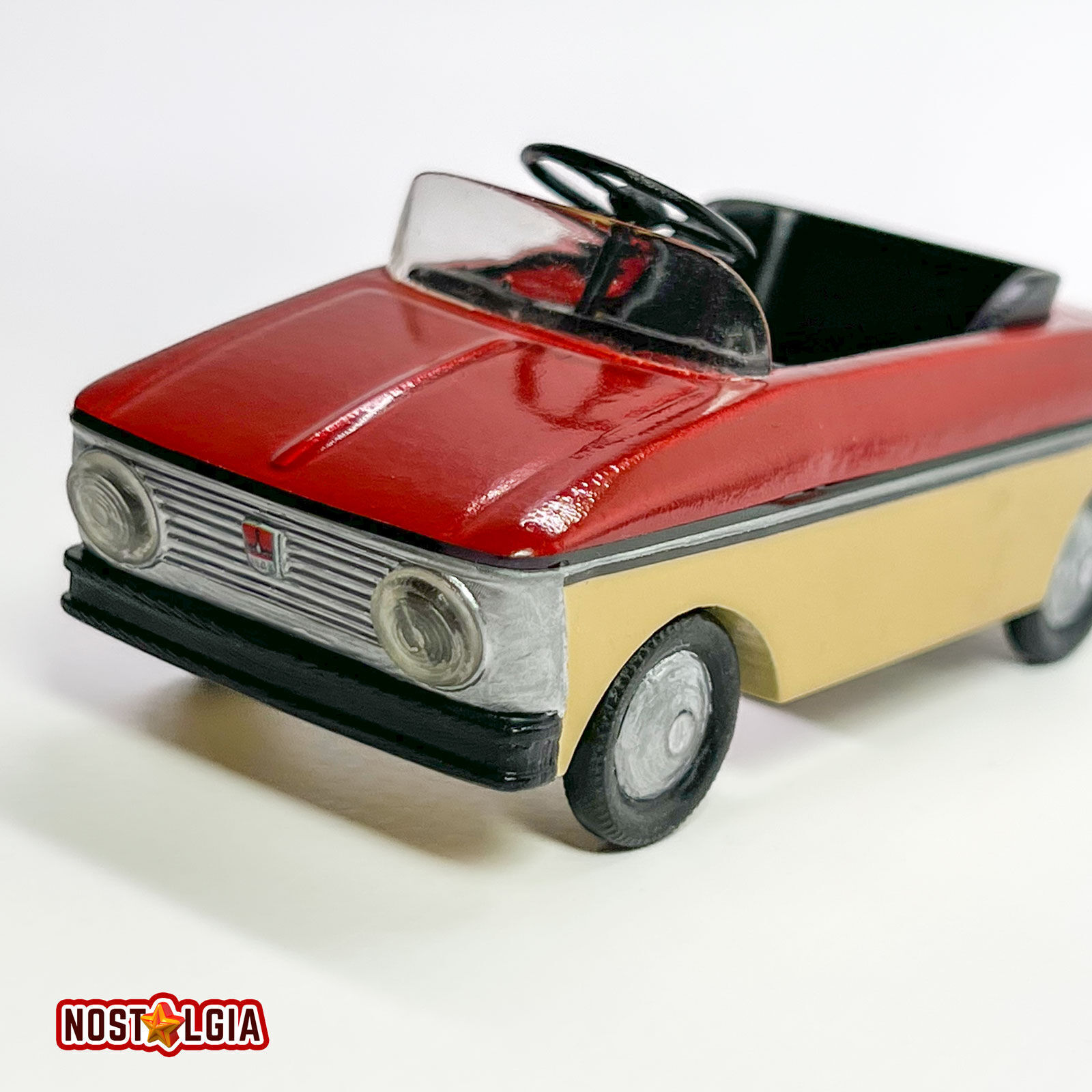 Vintage pedal car Moskvich 3D print model_3