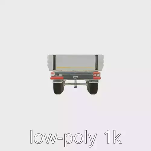 HeavyDuty Logistics Trailer with Metal Chassis and Reflective Markings