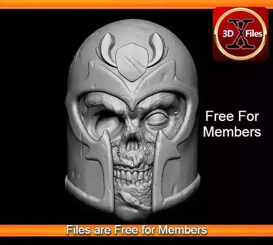 Zombie Magneto - Action Figure Head Sculpt - 3D Print File STL