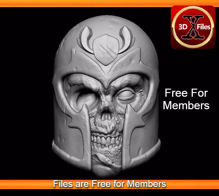 Zombie Magneto - Action Figure Head Sculpt - 3D Print File STL 3D print model