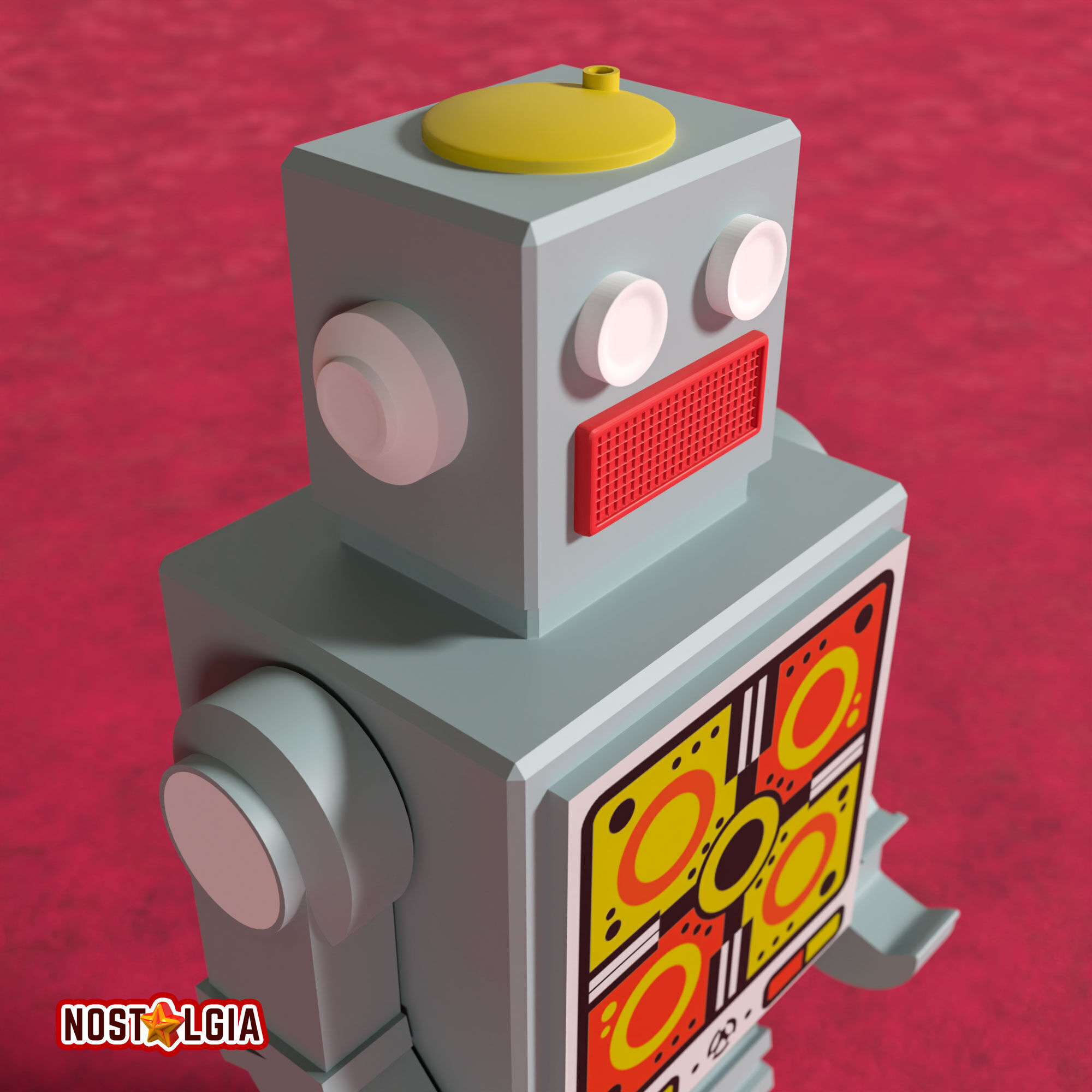 Articulated Robot Toy 3D print model_2