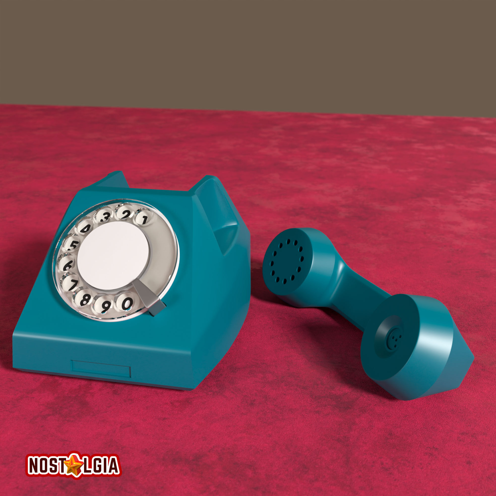 Vintage Rotary Phone 3D print model_2