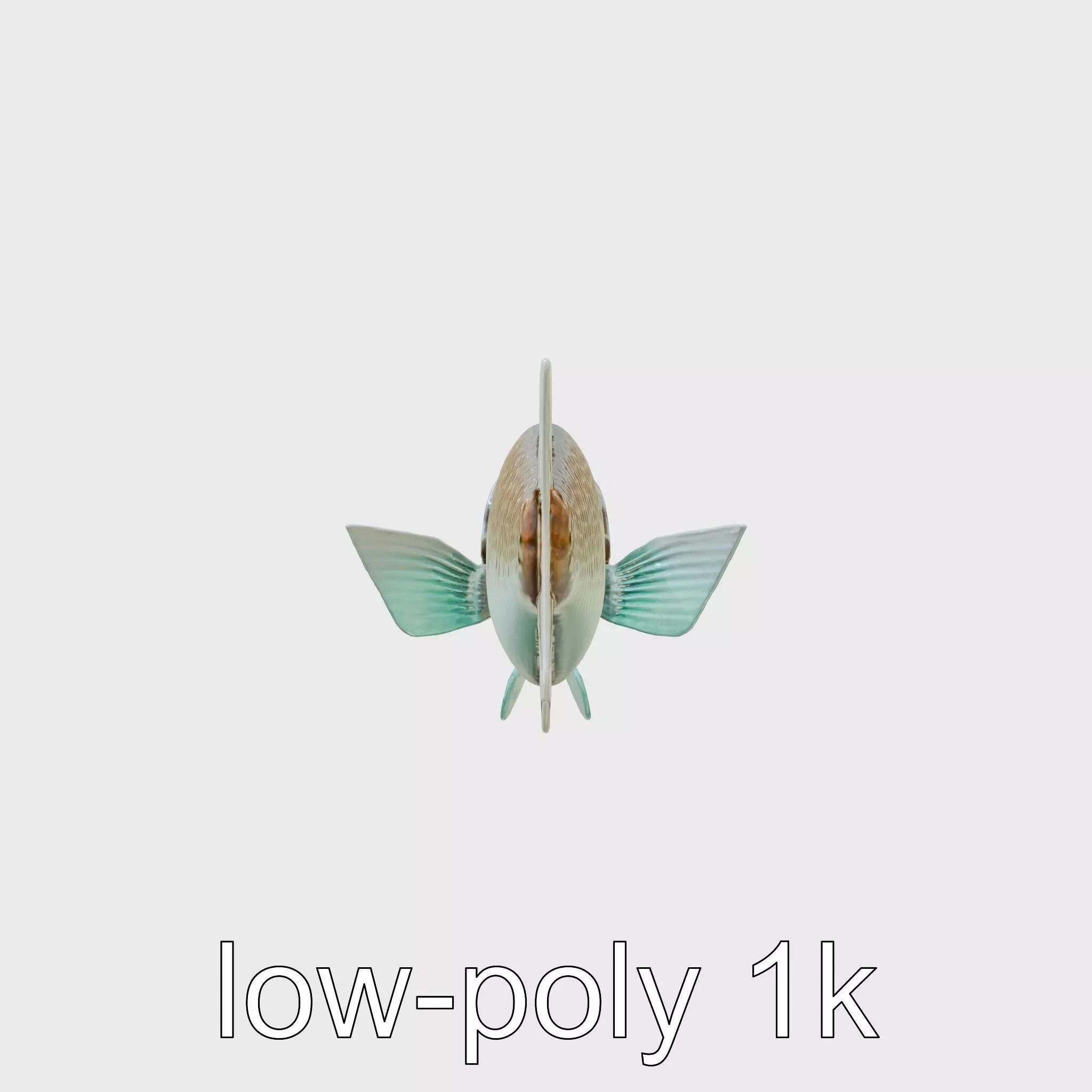 Lanternfish with Bioluminescent Photophores 3D Model Low-poly 3D model_0