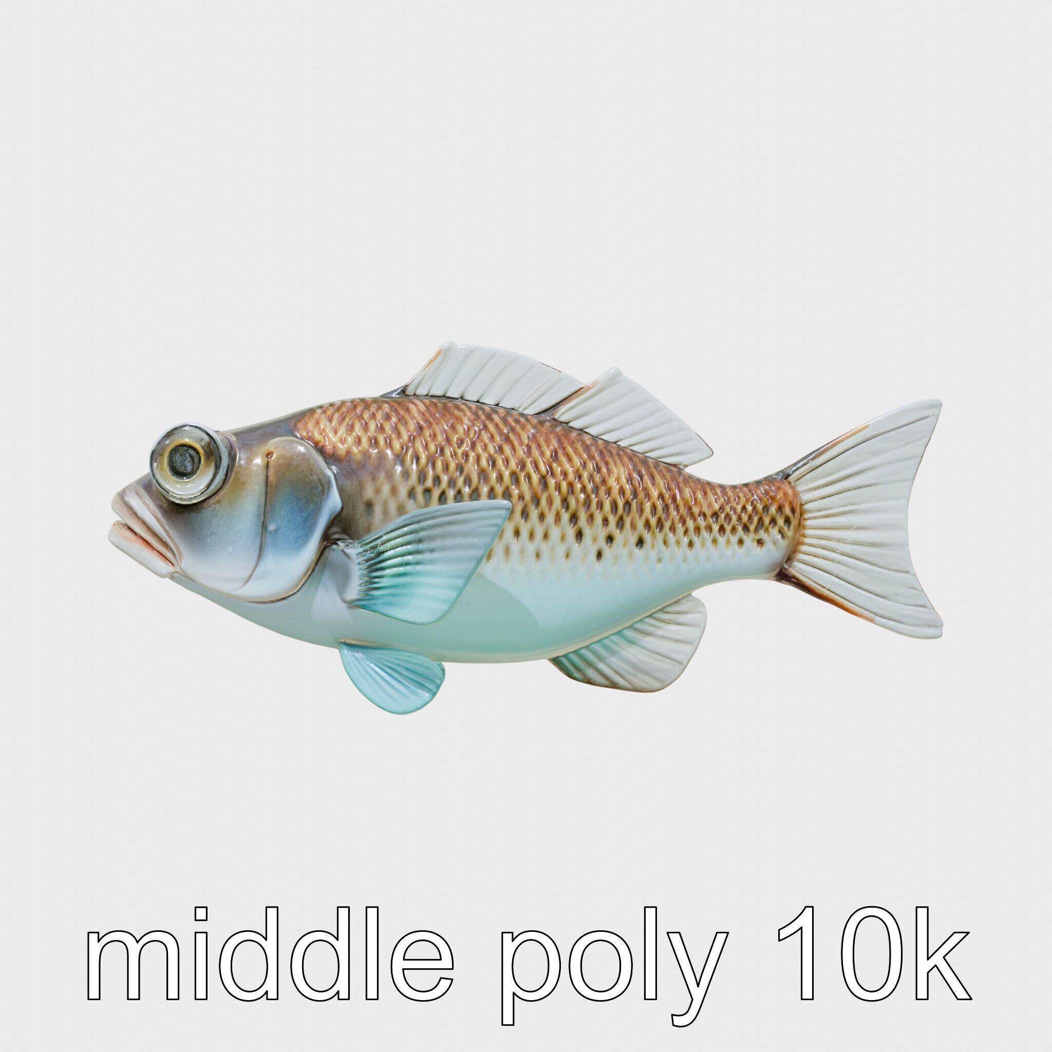 Lanternfish with Bioluminescent Photophores 3D Model Low-poly 3D model_11