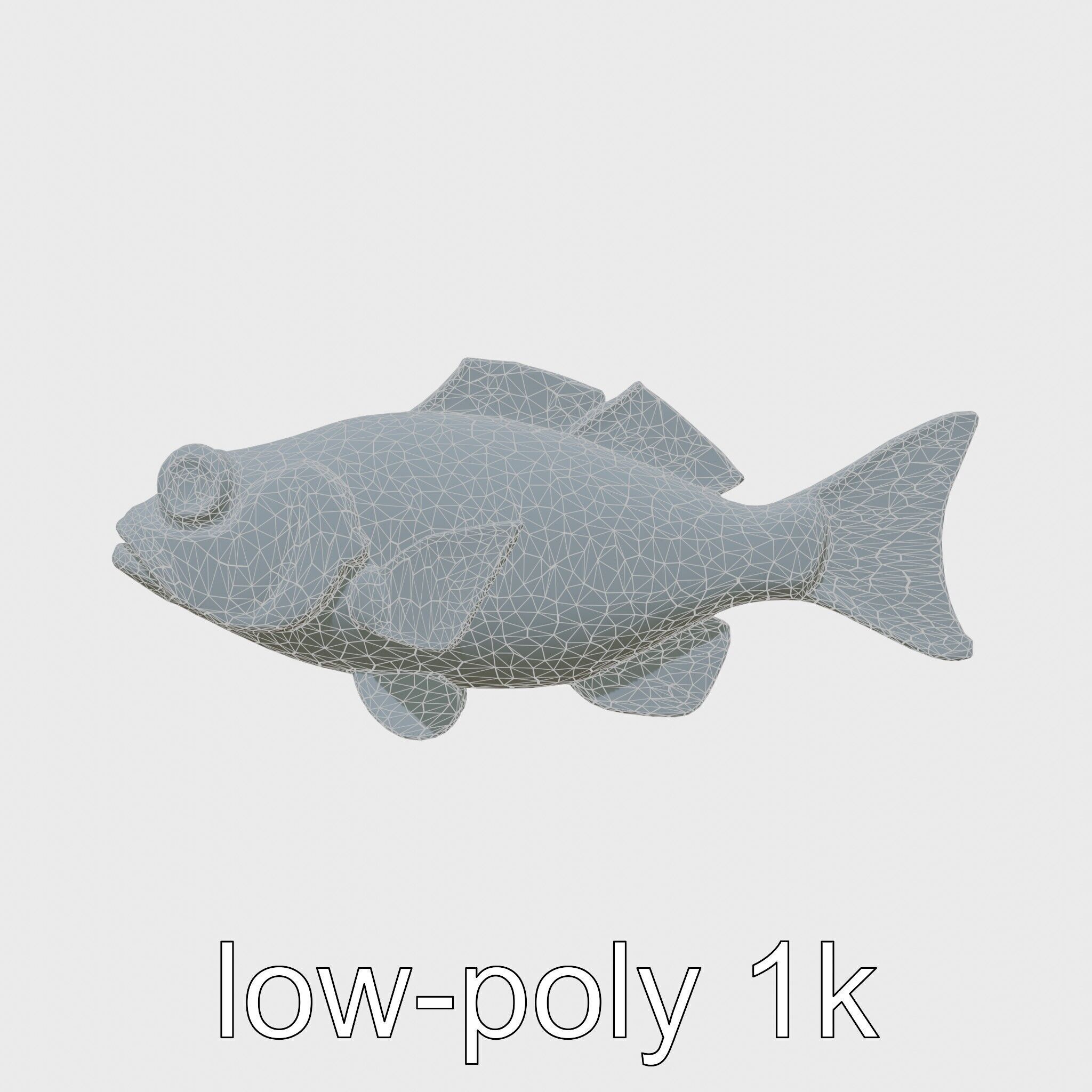 Lanternfish with Bioluminescent Photophores 3D Model Low-poly 3D model_9