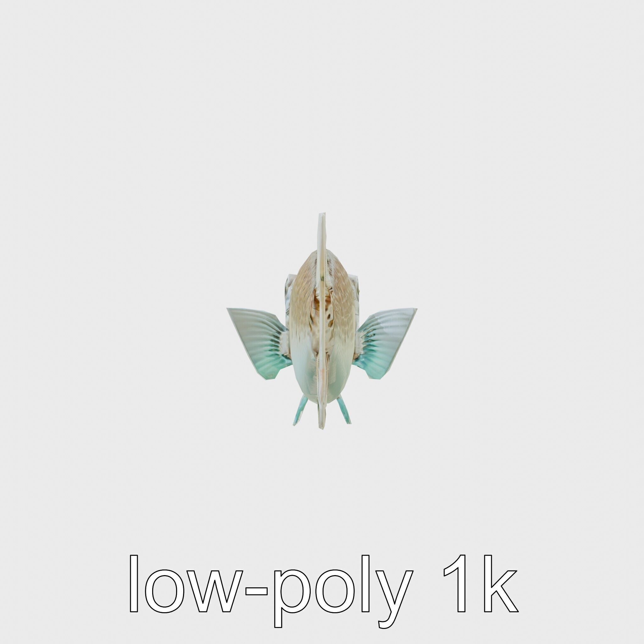 Lanternfish with Bioluminescent Photophores 3D Model Low-poly 3D model_4