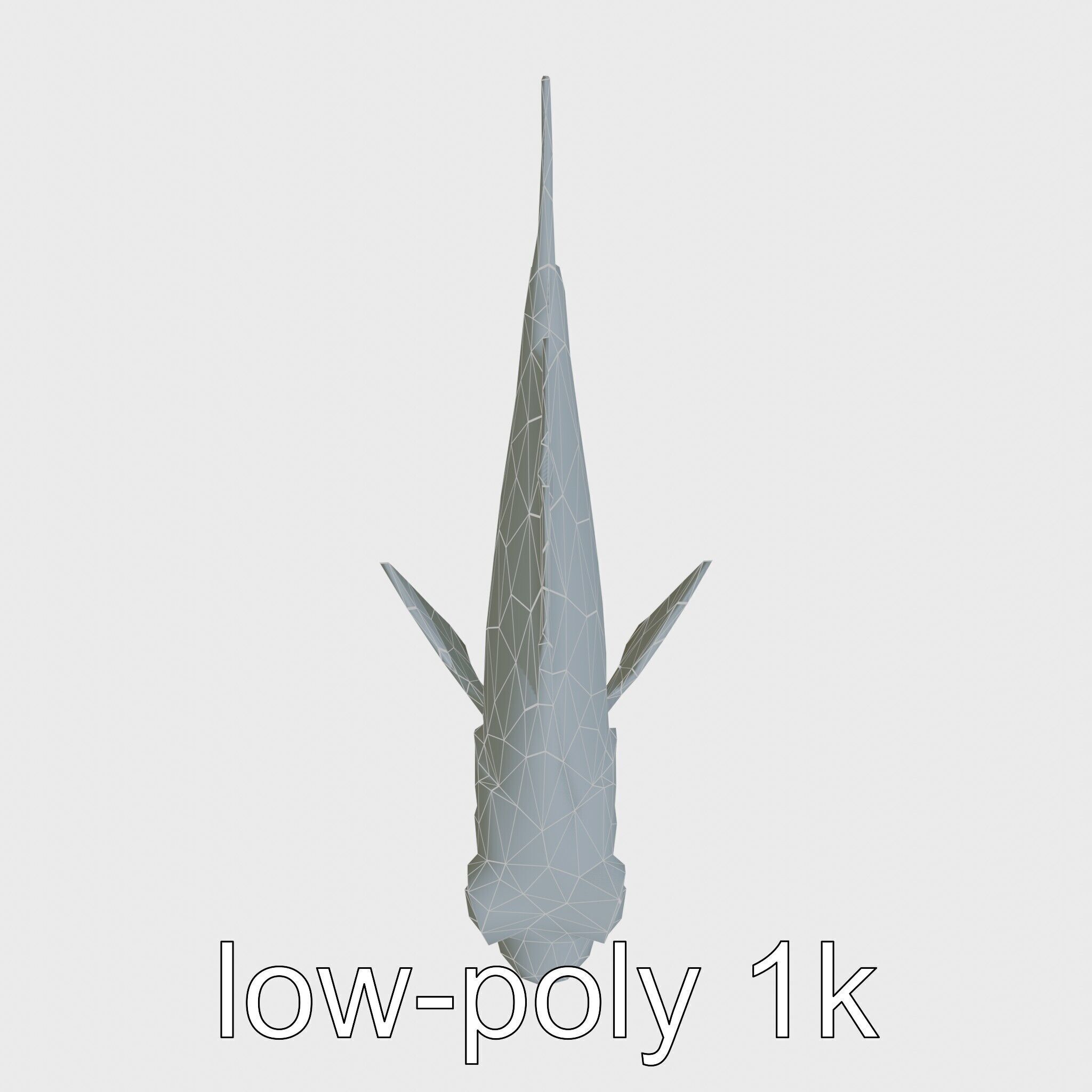 Lanternfish with Bioluminescent Photophores 3D Model Low-poly 3D model_18