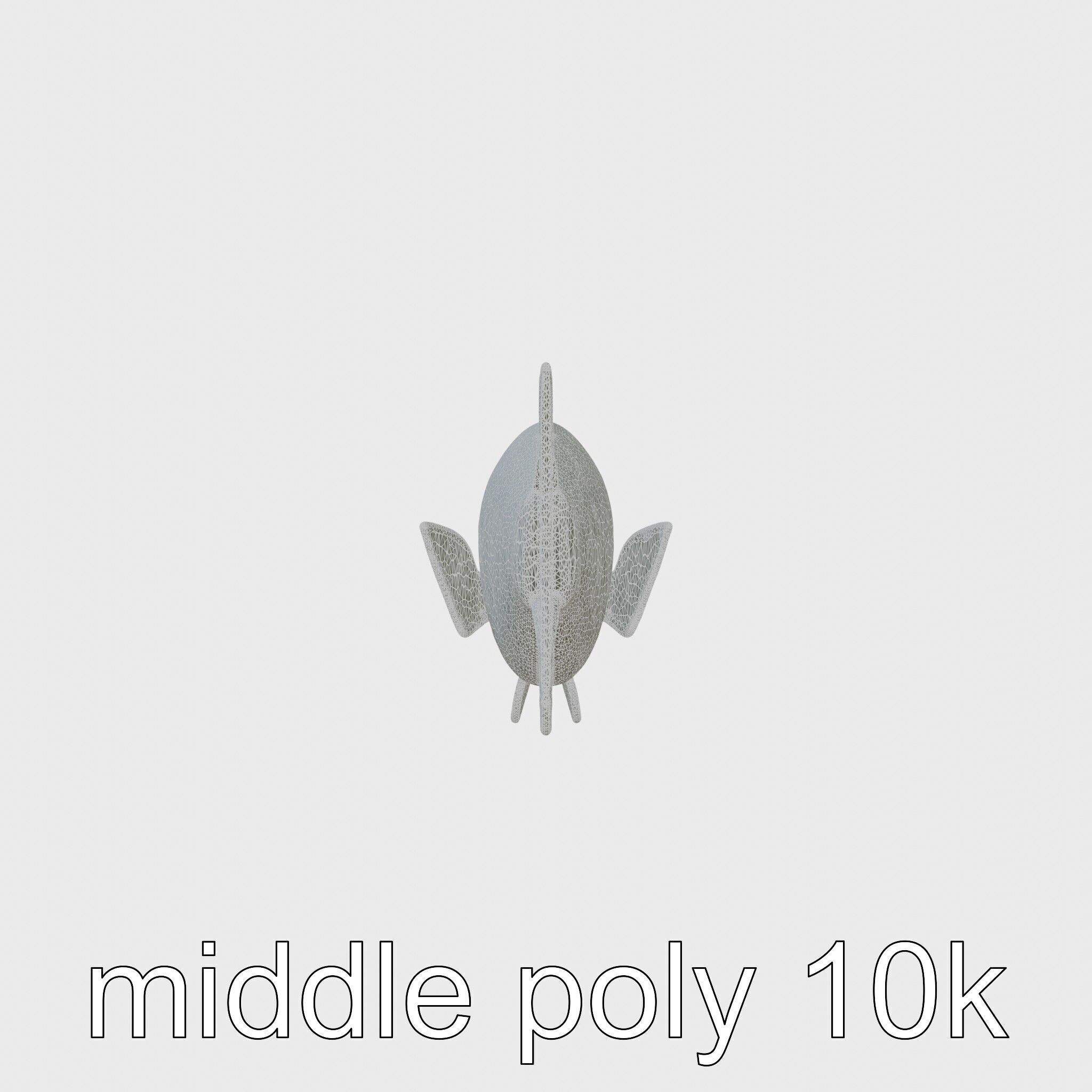 Lanternfish with Bioluminescent Photophores 3D Model Low-poly 3D model_5