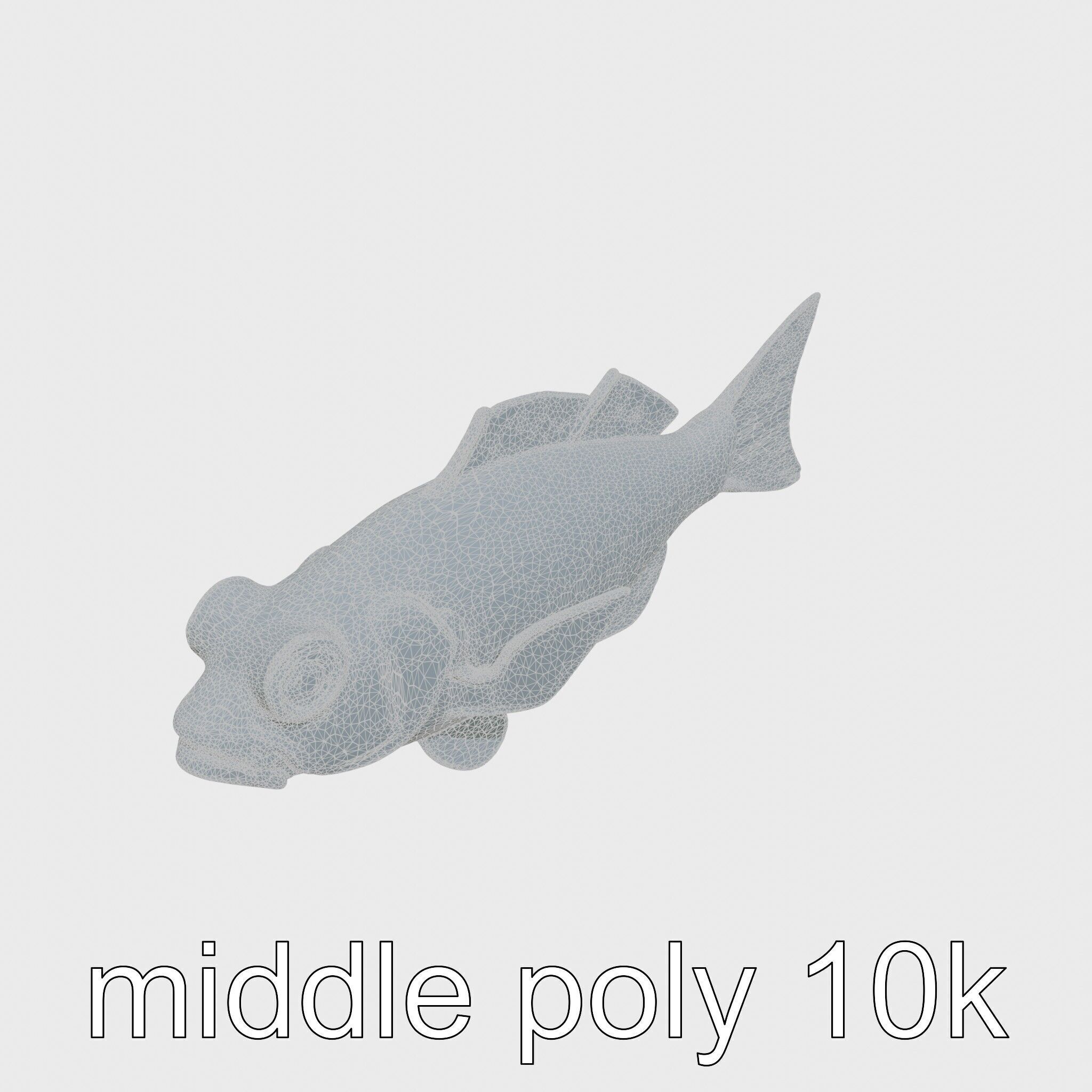 Lanternfish with Bioluminescent Photophores 3D Model Low-poly 3D model_17