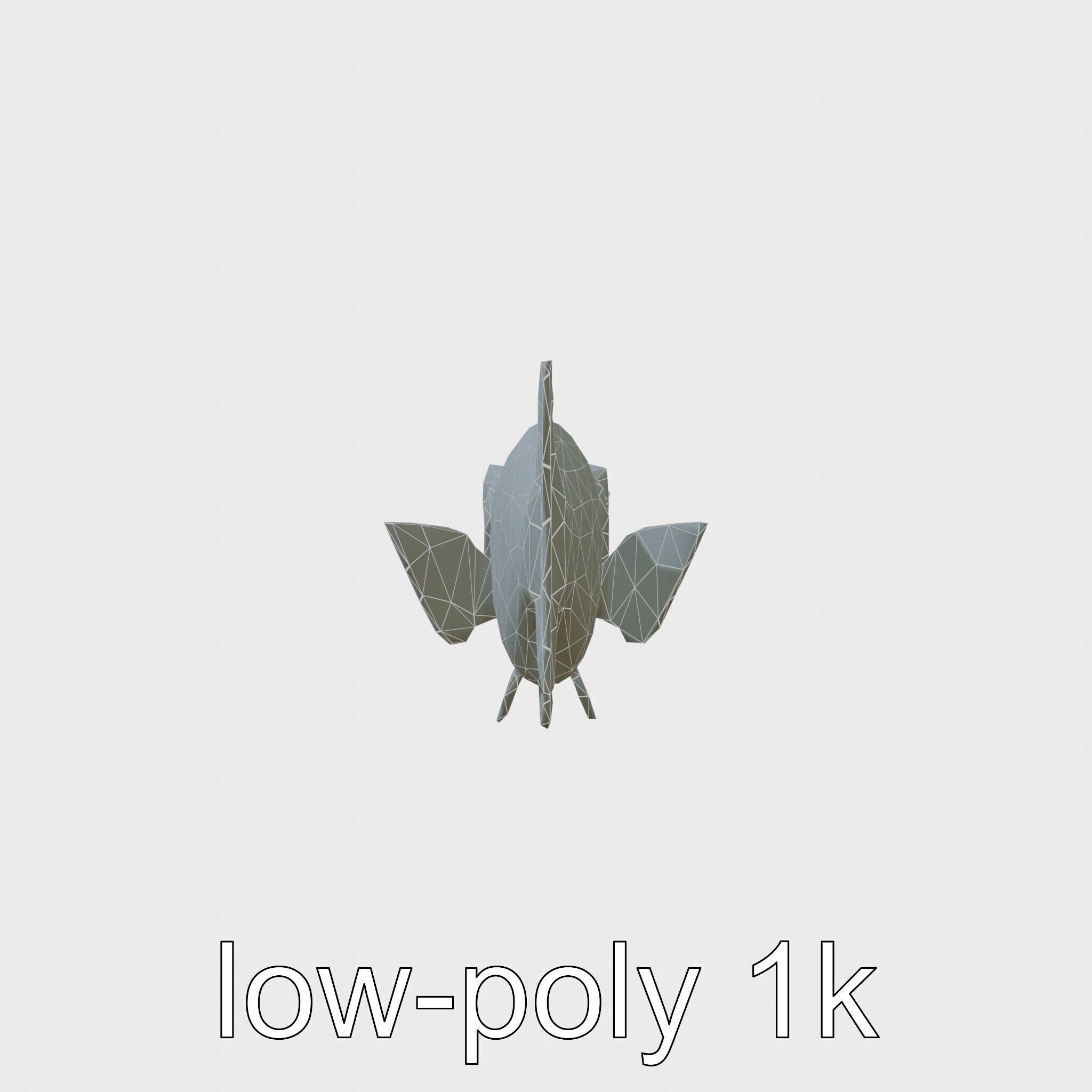 Lanternfish with Bioluminescent Photophores 3D Model Low-poly 3D model_7