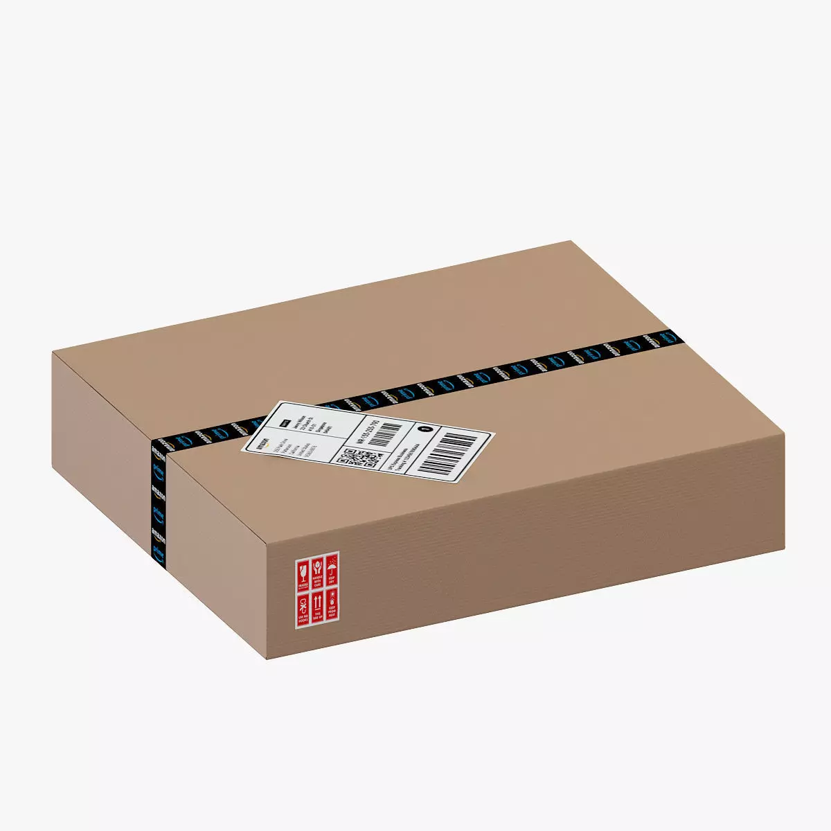 Cardboard Box 3D model_0