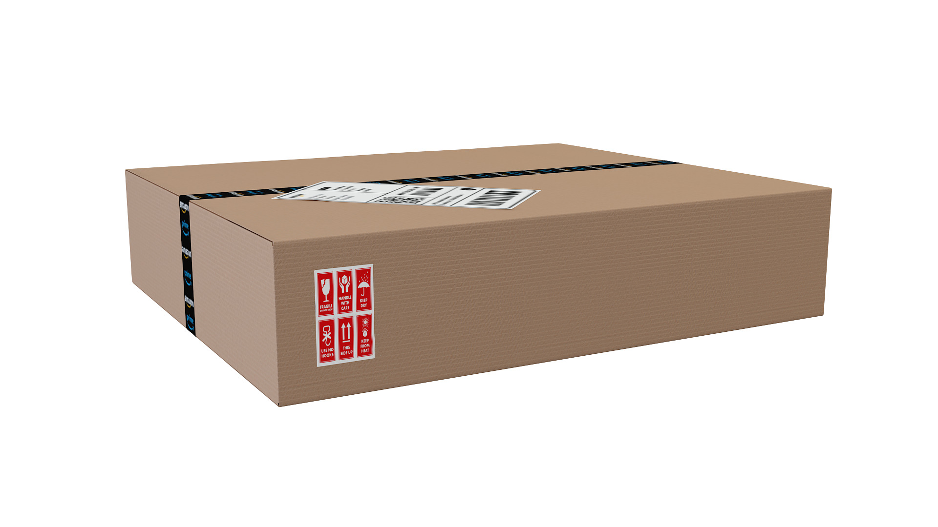 Cardboard Box 3D model_3