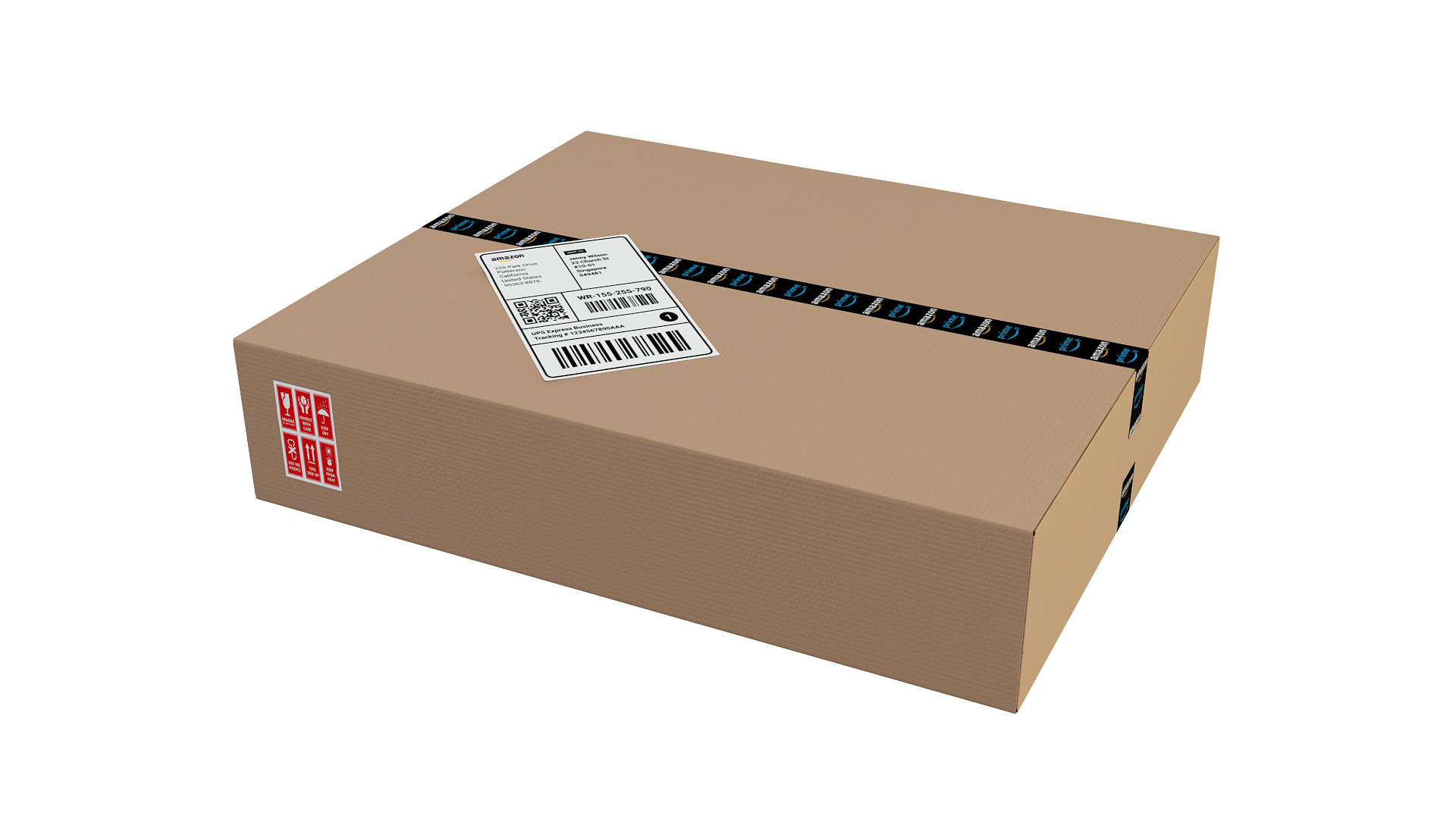 Cardboard Box 3D model_2