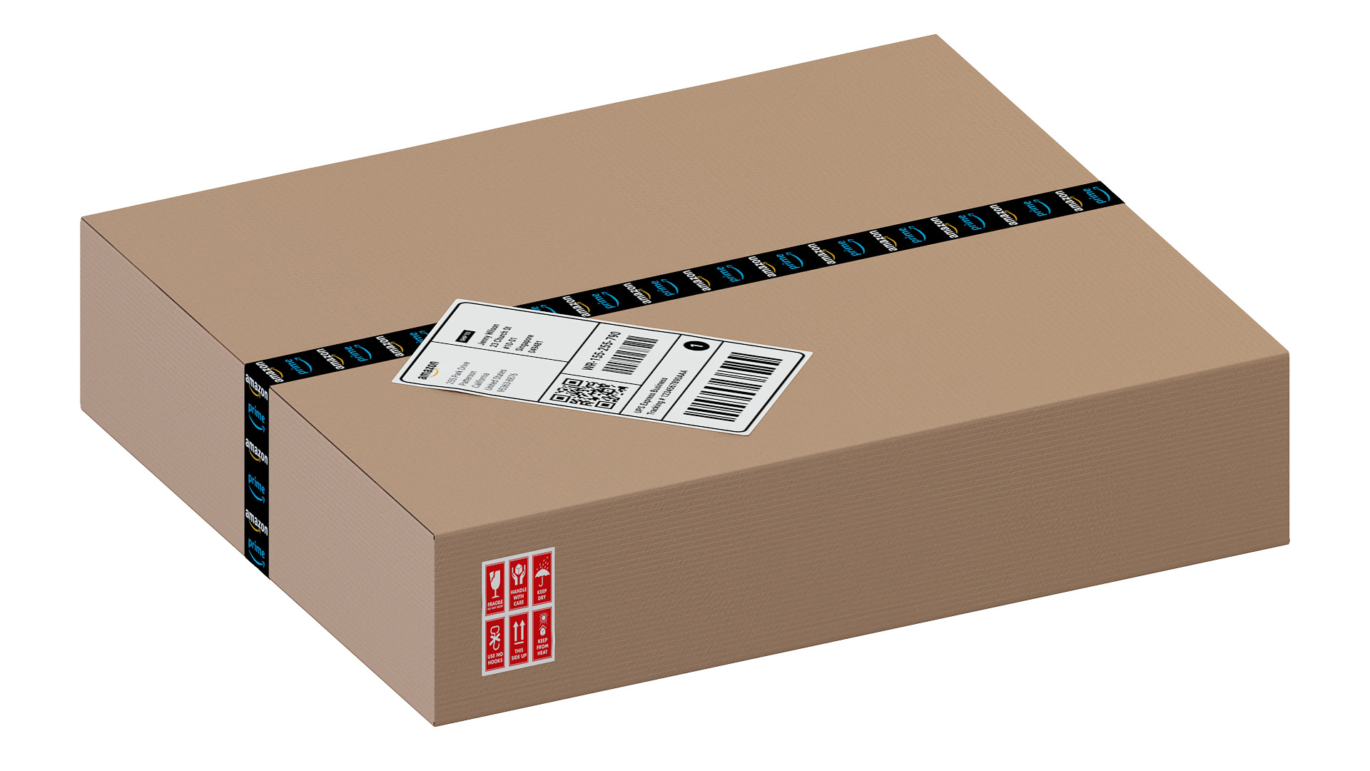 Cardboard Box 3D model_1