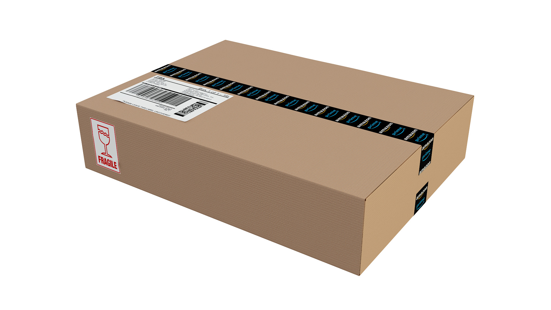 Cardboard Box 3D model_3