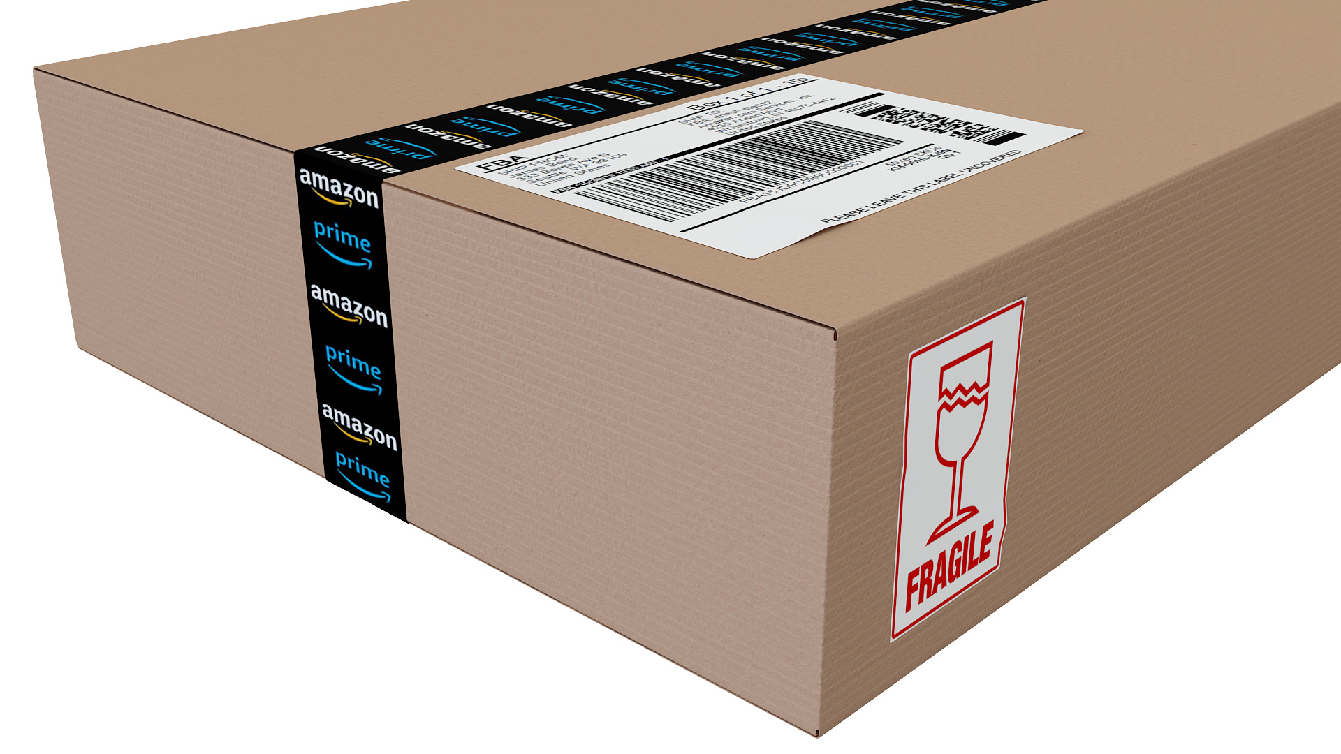 Cardboard Box 3D model_5