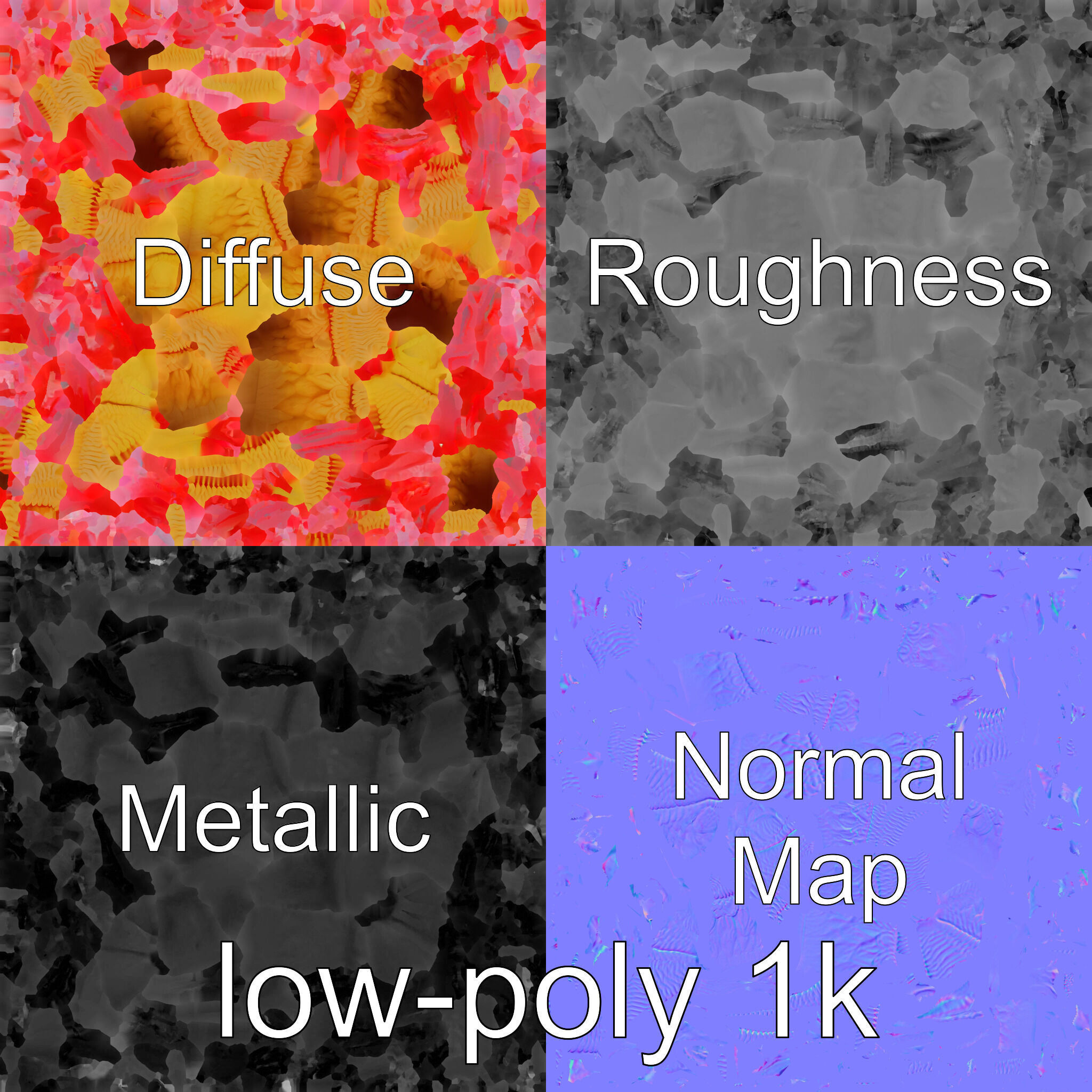 Giant Tube Worm Model with Red Plume Low-poly 3D model_29