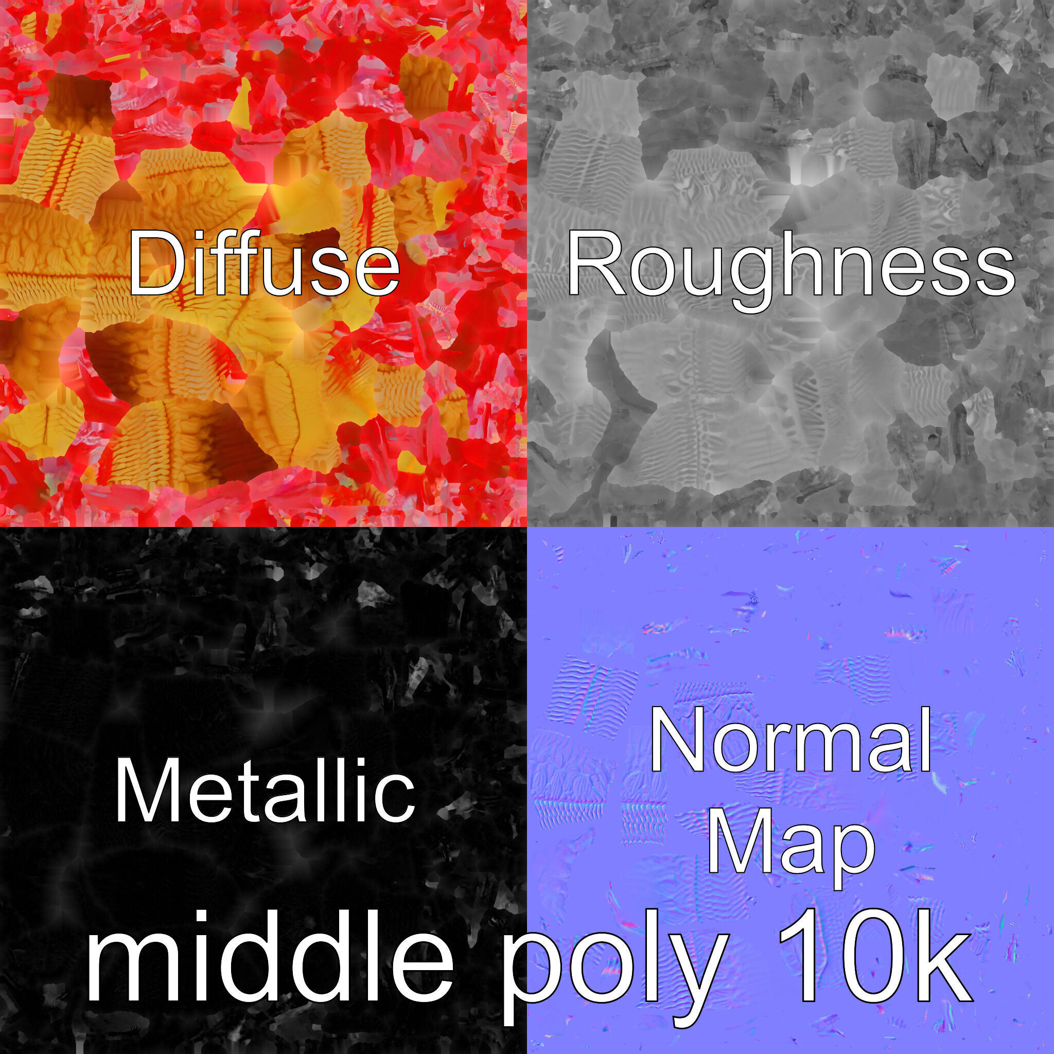 Giant Tube Worm Model with Red Plume Low-poly 3D model_30