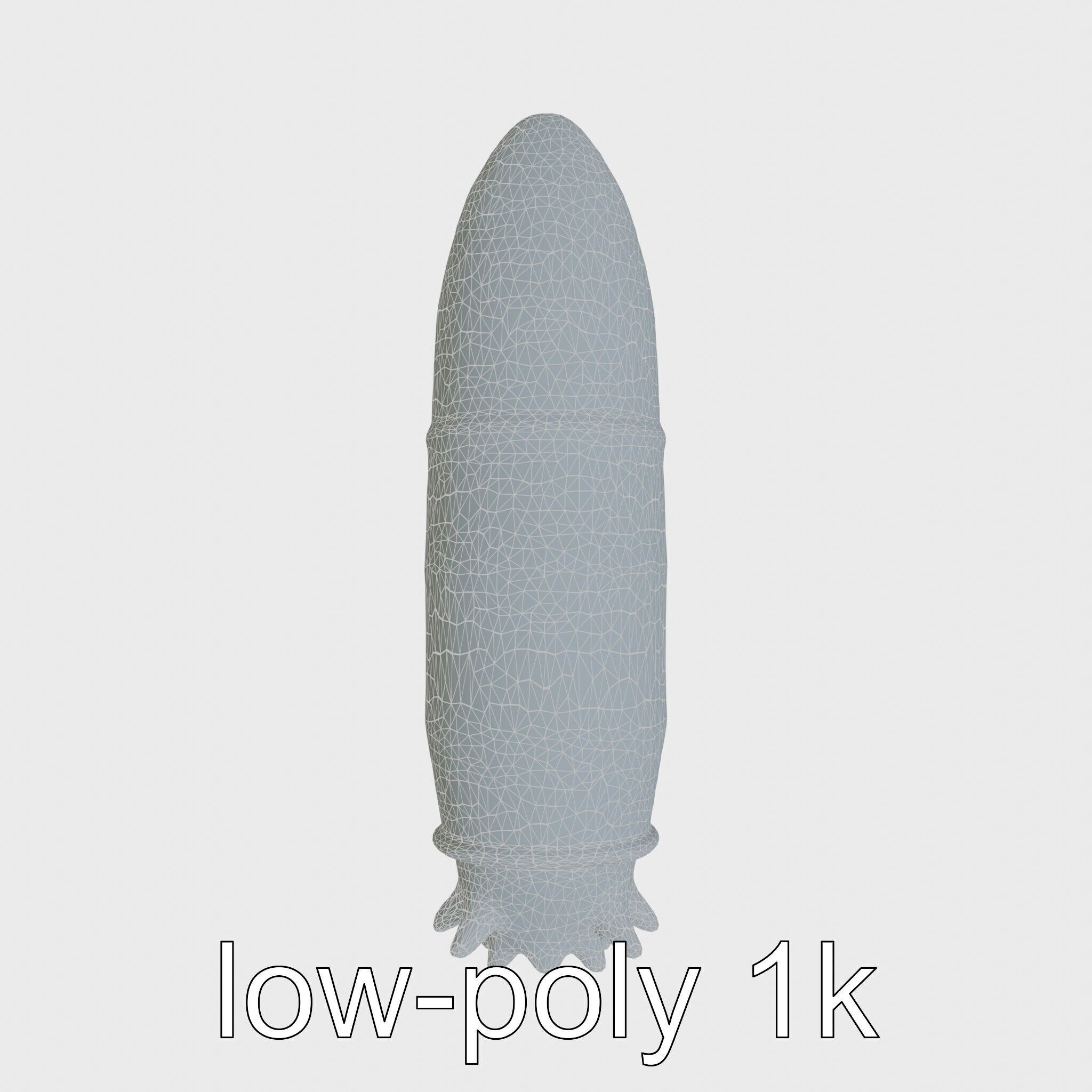 Sea Cucumber 3D Model with Tubular Body and Tube Feet Low-poly 3D model_25