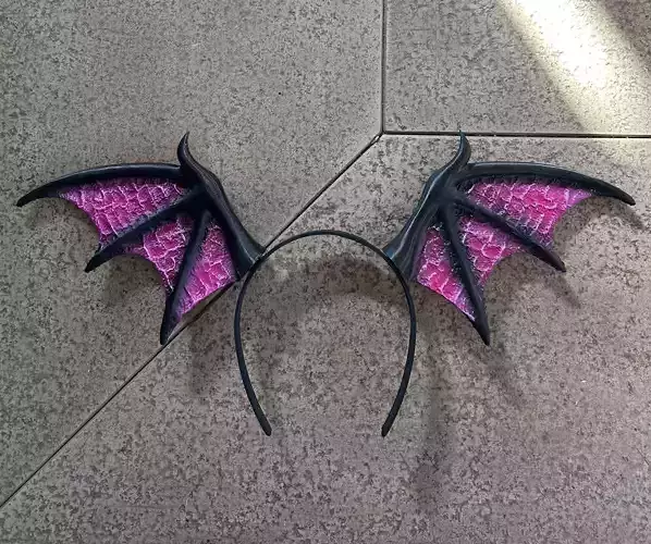 Morrigans inspired headband 3D print model